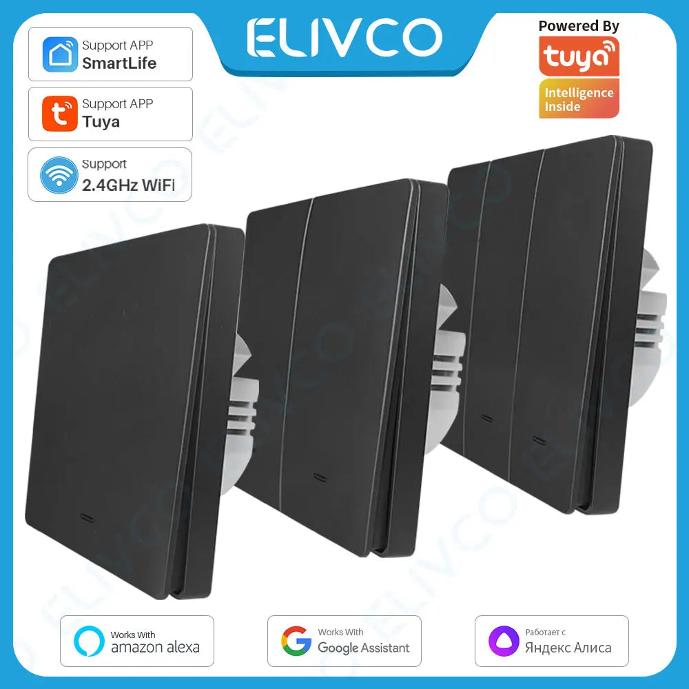 Homiio Smart WiFi Wall Switch – No Neutral Wire, Alexa & Google Home Compatible Homiio