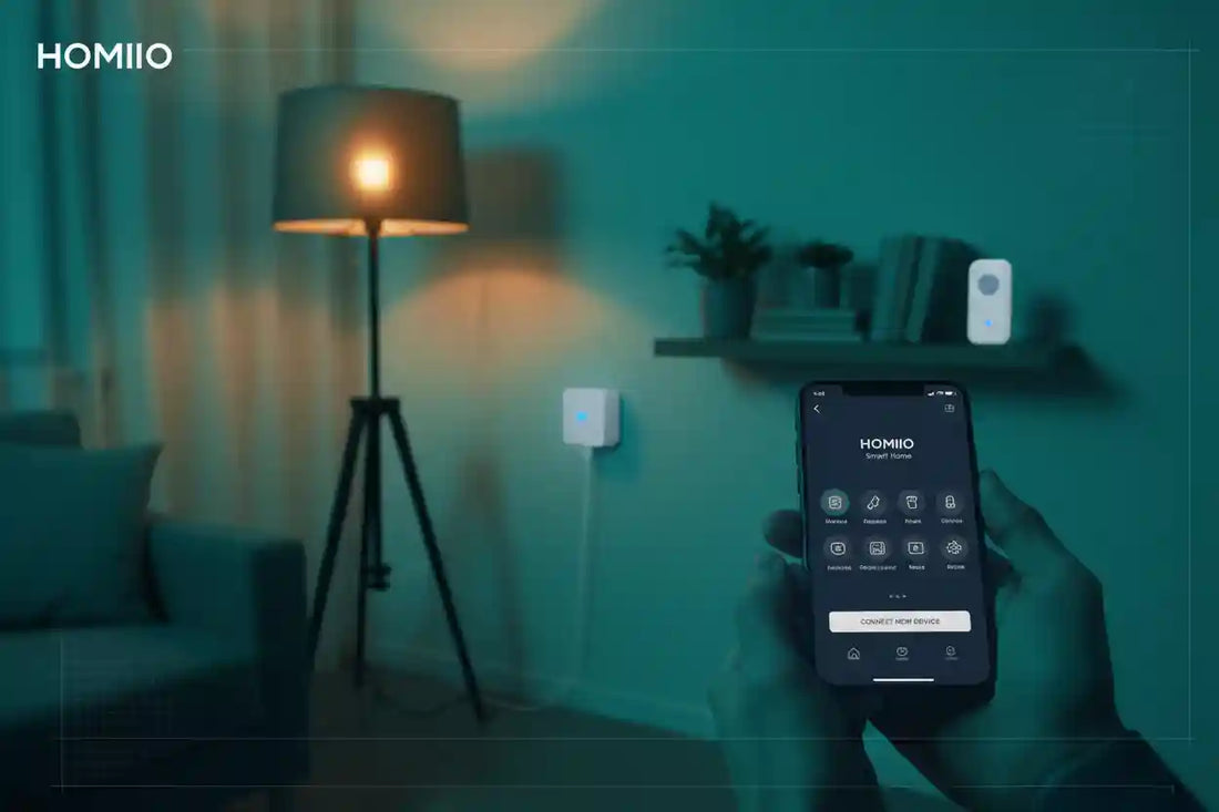 Beginner setting up smart home with bulb, plug and motion sensor — Homiio starter guide