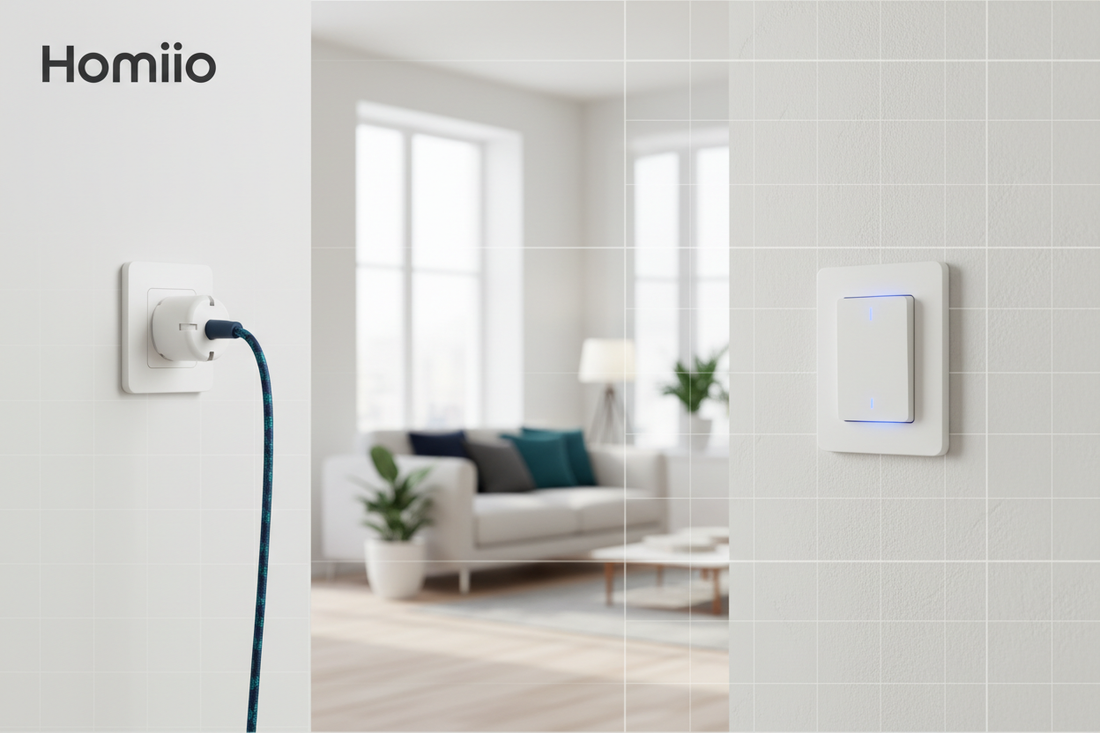 Smart plug vs smart wall switch comparison in modern home – Homiio guide