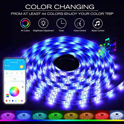 Homiio LED Strip Lights – 16M Colors, Music Sync, WiFi, Alexa & Google Home Homiio