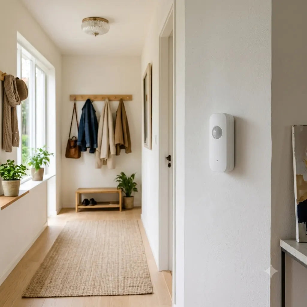 Homiio Smart PIR Motion Sensor – 128°, Instant Alerts, WiFi & Zigbee, Alexa & Google Home Homiio