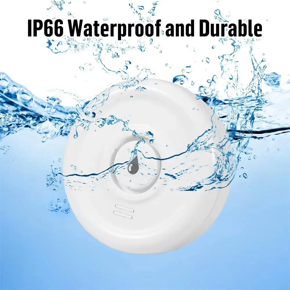 KERUI Smart WiFi Water Leak Detector — 100dB Alarm, Tuya App, Battery Operated KERUI