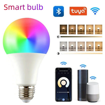 Homiio Smart WiFi LED Bulb – RGB Color, Voice Control, Dimmable, Alexa & Google Homiio
