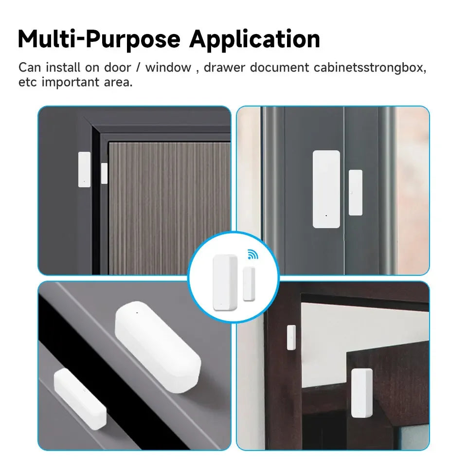 Homiio Smart Door & Window Sensor – Real-Time Alerts, WiFi, Alexa & Google Home Homiio