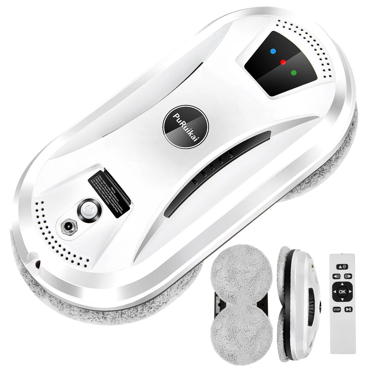PuRuiKai Window Cleaning Robot | 5600Pa Suction & Remote Control