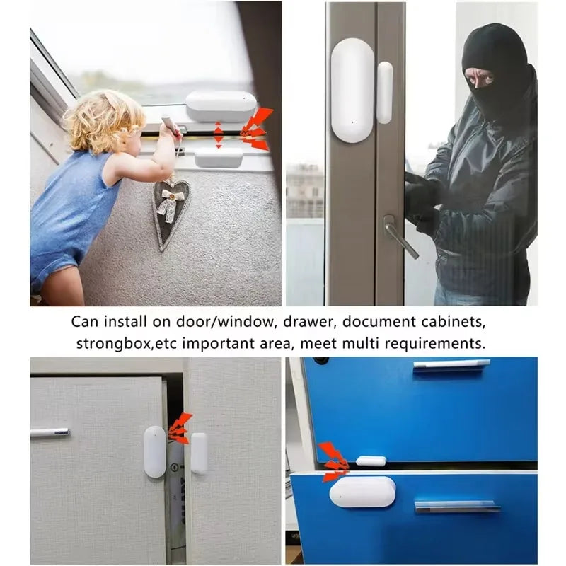 Homiio Smart Door & Window Sensor – Real-Time Alerts, WiFi, Alexa & Google Home Homiio