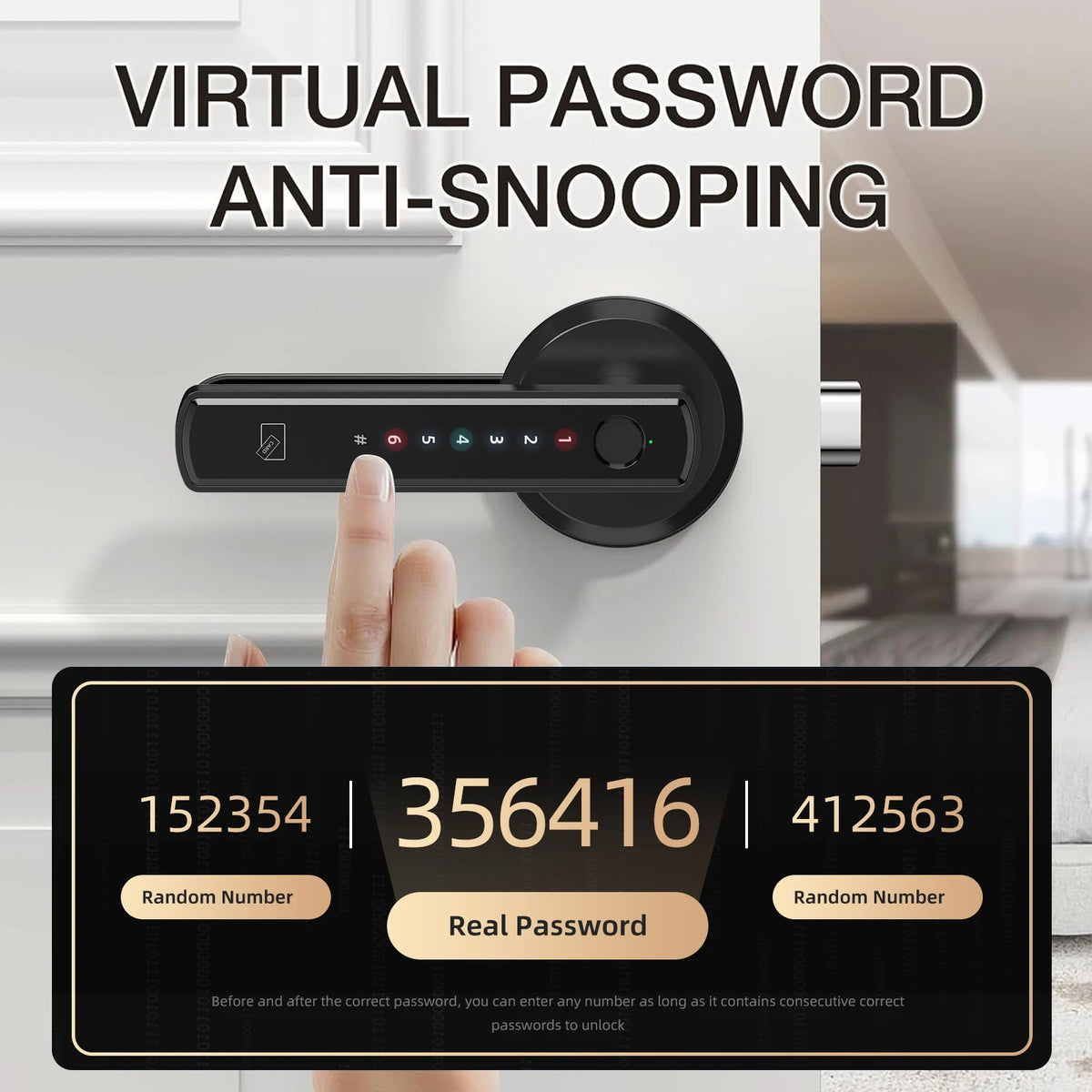 Smart Fingerprint Door Lock | Bluetooth, Keypad & Key Backup