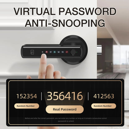 Smart Fingerprint Door Lock | Bluetooth, Keypad & Key Backup