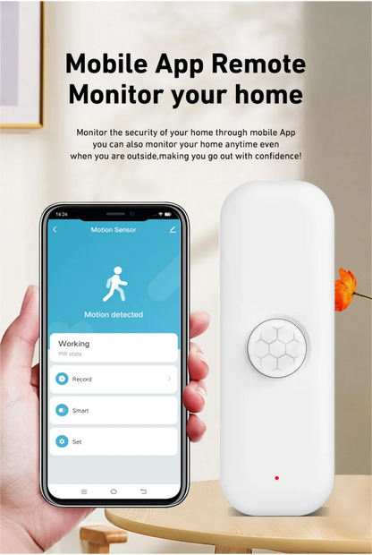Homiio Smart PIR Motion Sensor – WiFi & Zigbee, Works with Alexa, Tuya & Google Home Homiio