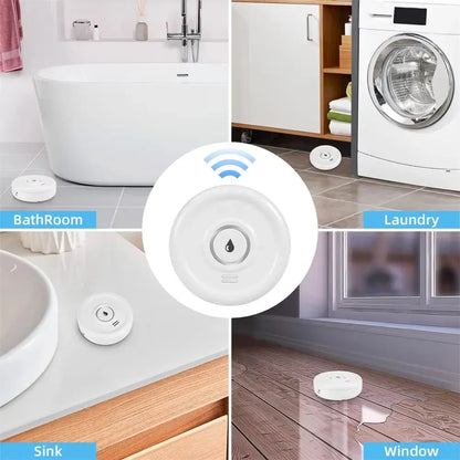 KERUI Smart WiFi Water Leak Detector — 100dB Alarm, Tuya App, Battery Operated KERUI