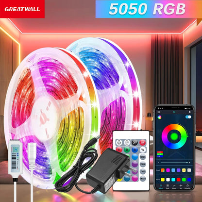 Homiio Smart LED Strip Lights – 100ft RGB, Music Sync, WiFi, Alexa & Google Home