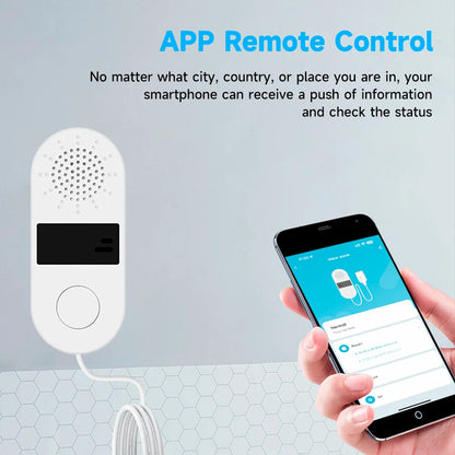 Homiio Smart WiFi Water Leak Detector | Loud Alarm, Instant App Alerts, Alexa & Google Home