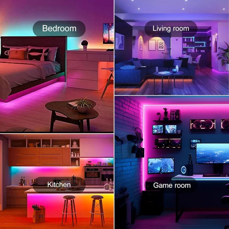 Homiio USB RGB LED Strip Lights | App Control, Color Changing, TV Backlight & Room Decor