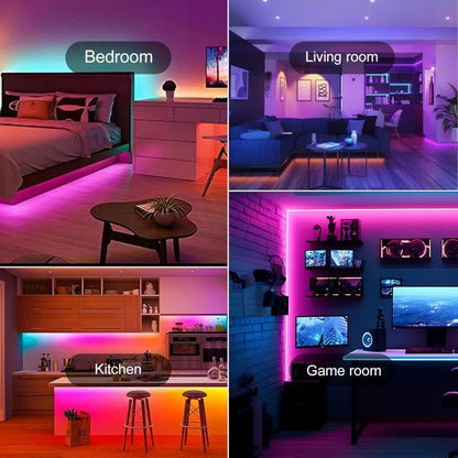 Homiio USB RGB LED Strip Lights | App Control, Color Changing, TV Backlight & Room Decor