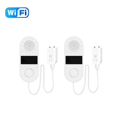Homiio Smart WiFi Water Leak Detector | Loud Alarm, Instant App Alerts, Alexa & Google Home