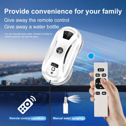 PuRuiKai Window Cleaning Robot | 5600Pa Suction & Remote Control