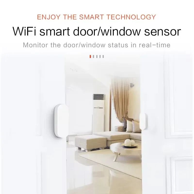 Homiio Smart Door & Window Sensor – Real-Time Alerts, WiFi, Alexa & Google Home Homiio