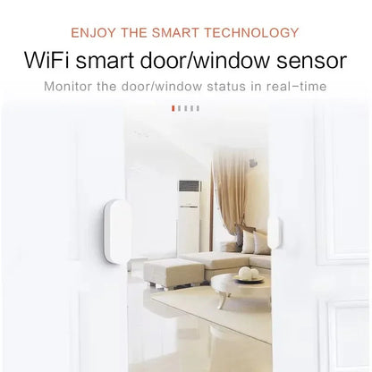 Homiio Smart Door & Window Sensor – Real-Time Alerts, WiFi, Alexa & Google Home Homiio