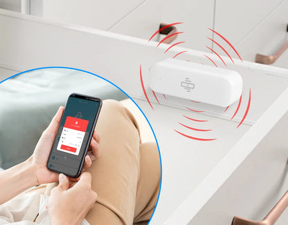 Homiio Smart WiFi Vibration Sensor – Door & Window Security, Real-Time App Alerts Homiio