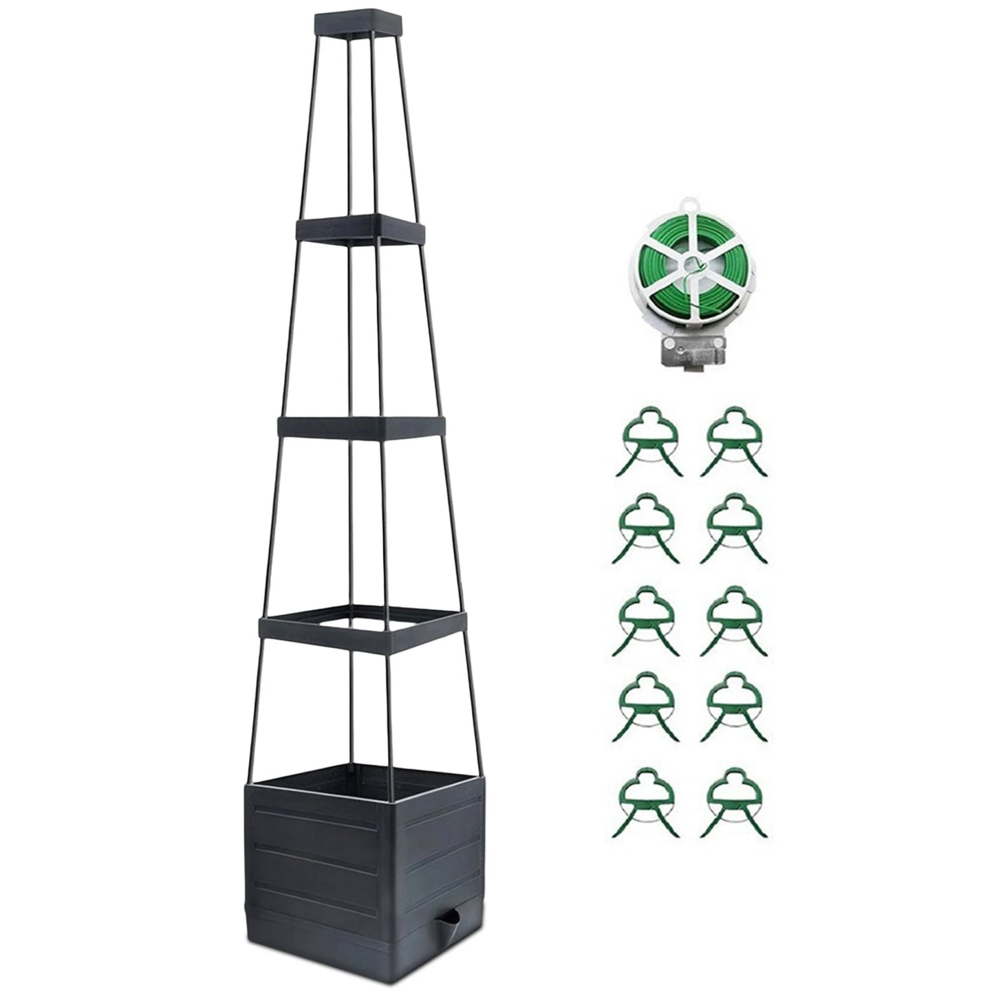 Raised Garden Bed with Trellis