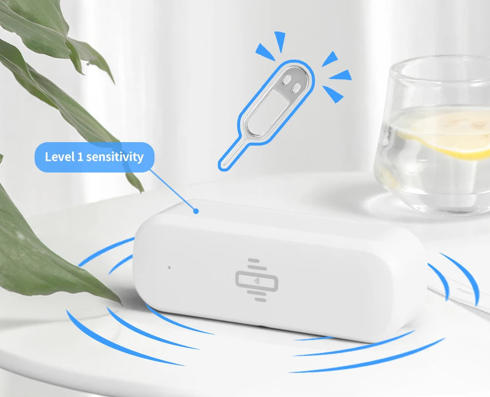 Homiio Smart WiFi Vibration Sensor – Door & Window Security, Real-Time App Alerts Homiio