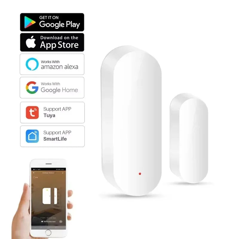Homiio Smart Door & Window Sensor – Real-Time Alerts, WiFi, Alexa & Google Home Homiio