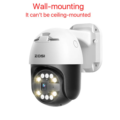 ZOSI Outdoor Security Camera | Pan & Tilt, Auto Tracking