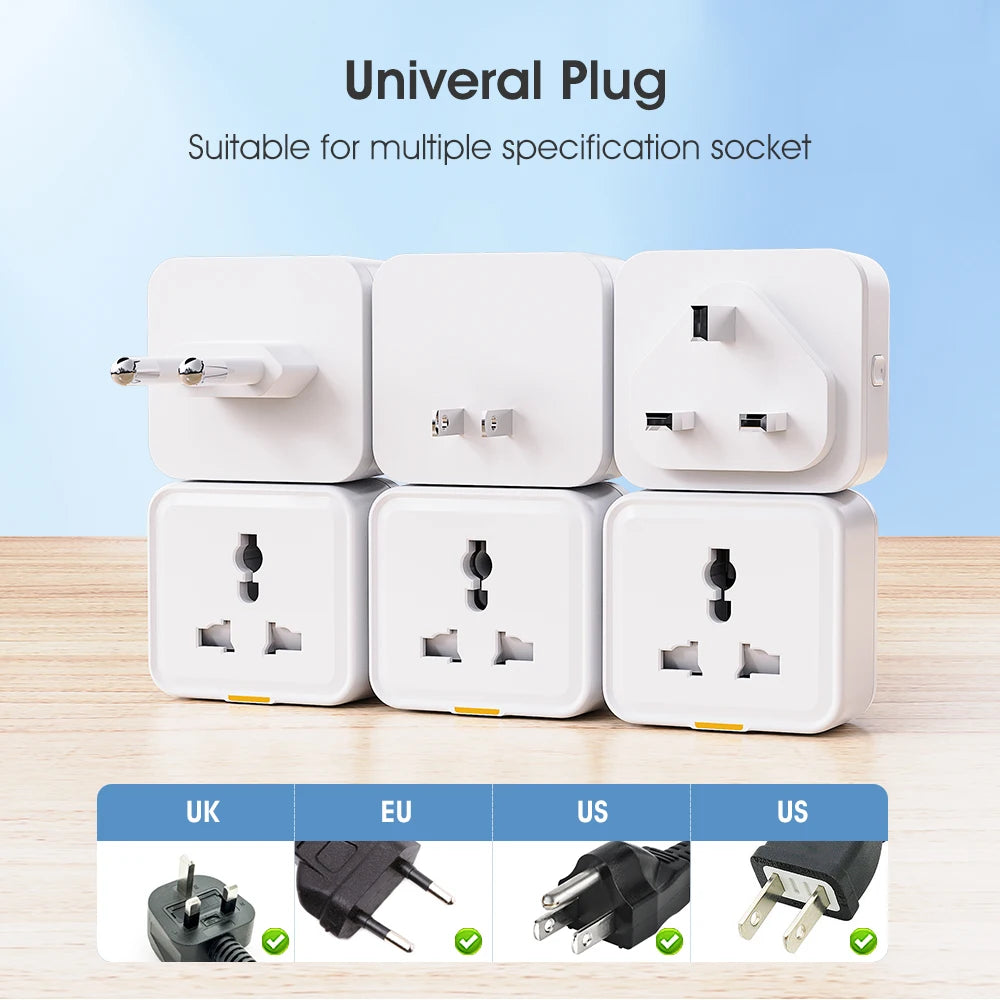 Homiio Smart WiFi Plug – Energy Monitor, Voice Control, No Hub, Alexa & Google Home Homiio