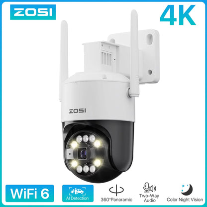 ZOSI Outdoor Security Camera | Pan & Tilt, Auto Tracking