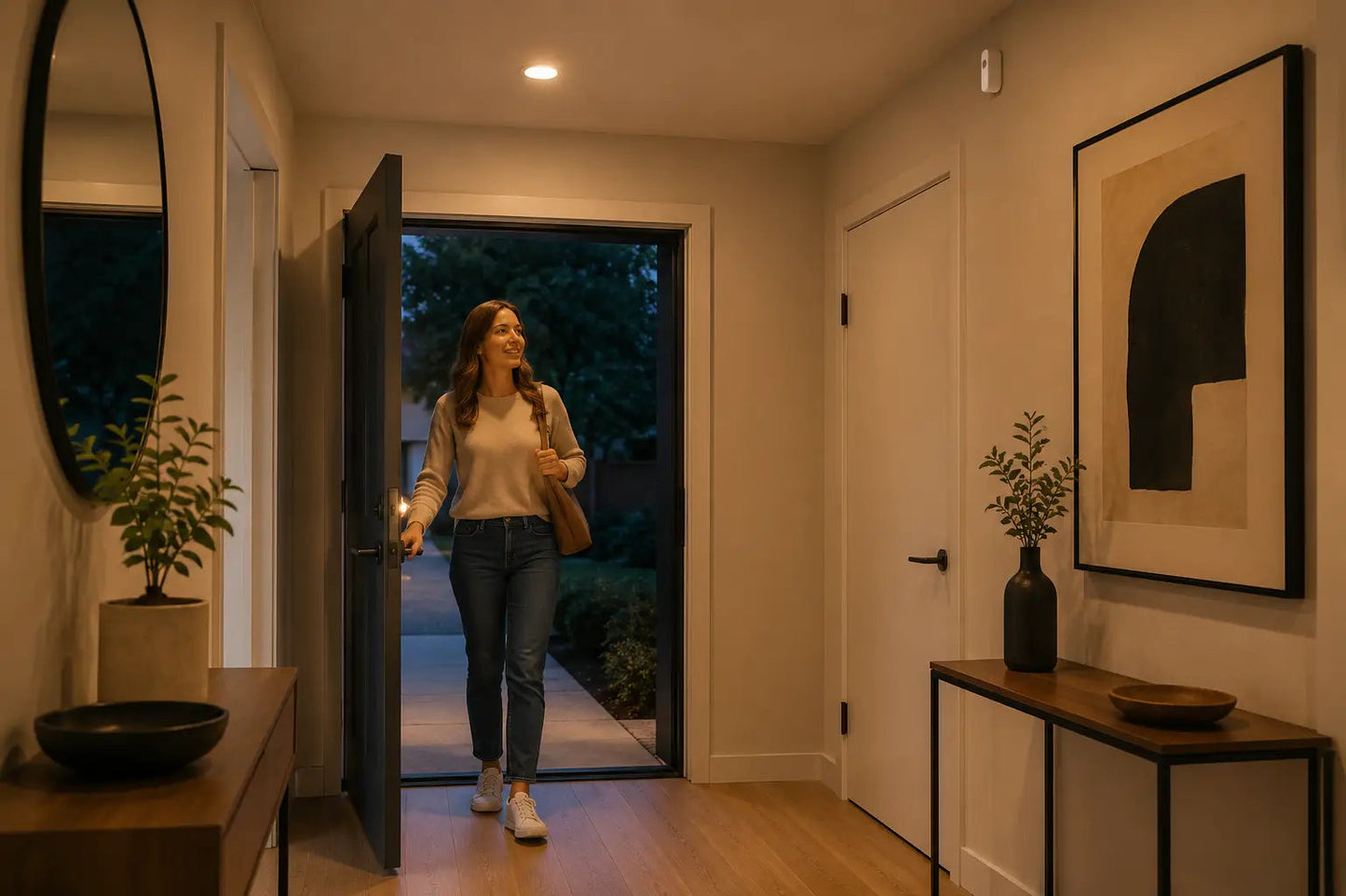 Homiio Smart PIR Motion Sensor – 128°, Instant Alerts, WiFi & Zigbee, Alexa & Google Home Homiio