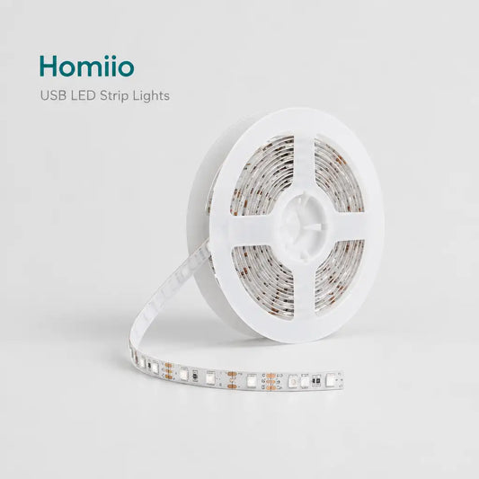 Homiio USB LED Strip Lights | 5V USB Powered & TV Accent Lighting