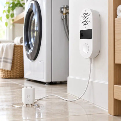 Homiio Smart WiFi Water Leak Detector | Loud Alarm, Instant App Alerts, Alexa & Google Home