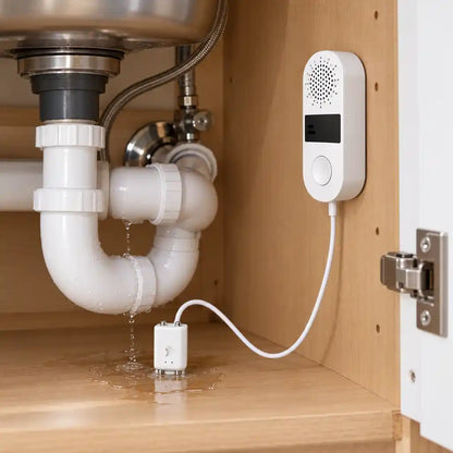 Homiio Smart WiFi Water Leak Detector | Loud Alarm, Instant App Alerts, Alexa & Google Home